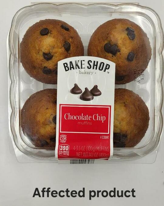 Chocolate Chip Muffin 4 count