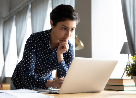 Woman on laptop 