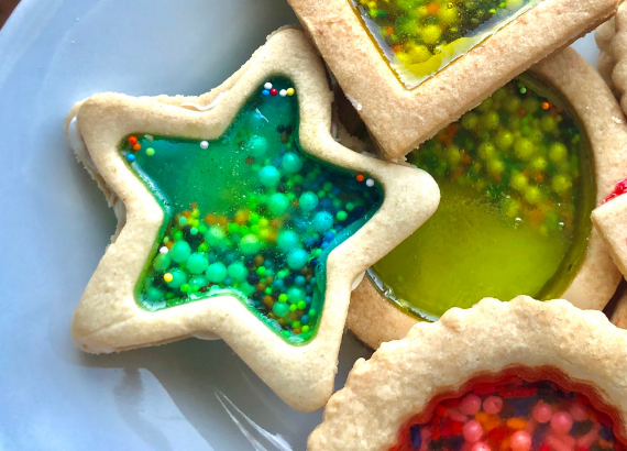 snow globe cookies