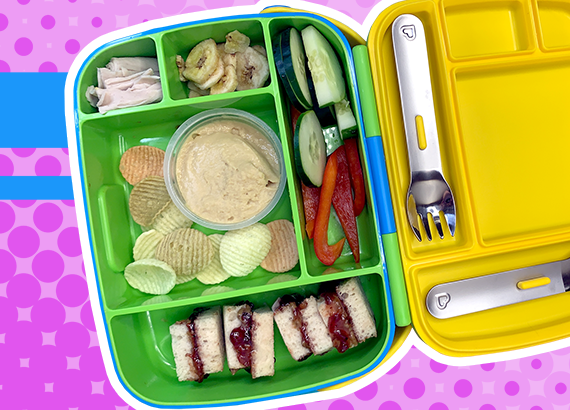 Munchkin Bento Box Toddler Lunch Box, Green