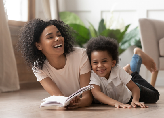 reading with mom