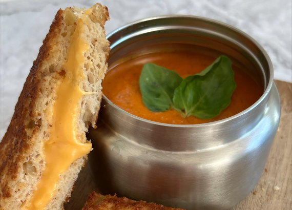 Grilled cheese and tomato soup