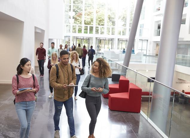 College Students Walking