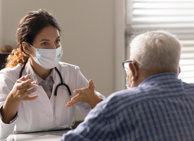 doc talking to patient