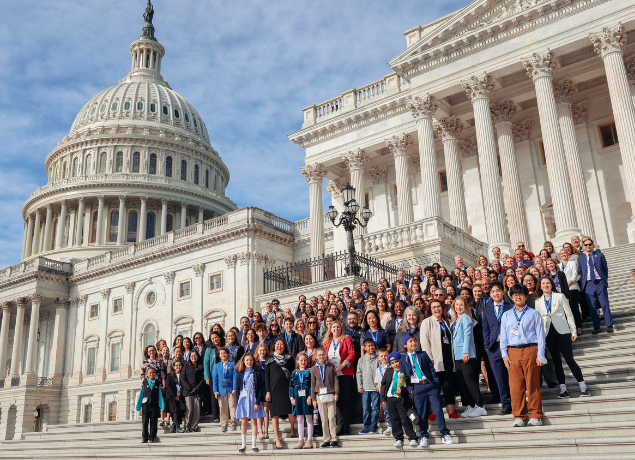 Advocates on the steps