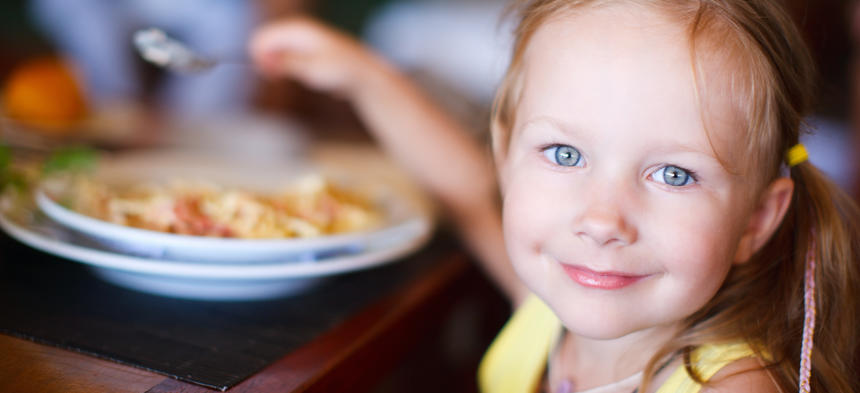 Girl eating