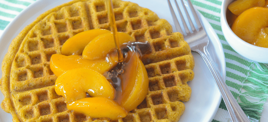 Peaches and Waffles